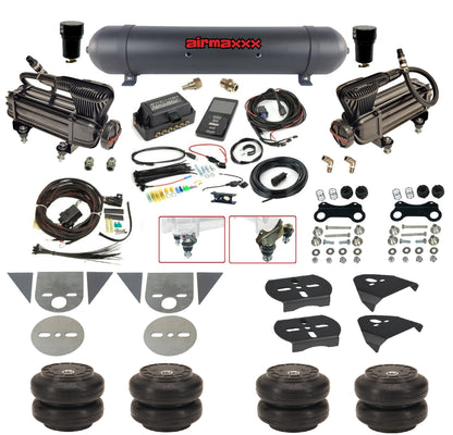 Complete 27685 Air Lift 3P Black 580 Air Suspension Kit Fits Torsion Key Import Mini Trucks