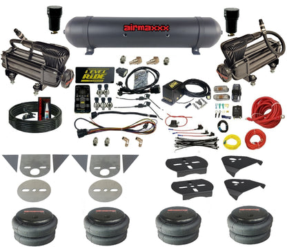 Air Suspension Level Ride Pressure Only Kit w/Black 580 Fits Torsion Bar Import Mini Trucks