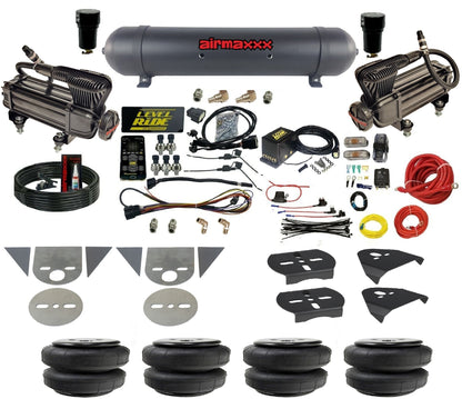 Air Suspension Level Ride Pressure Only Kit w/Black 580 Fits Torsion Bar Import Mini Trucks