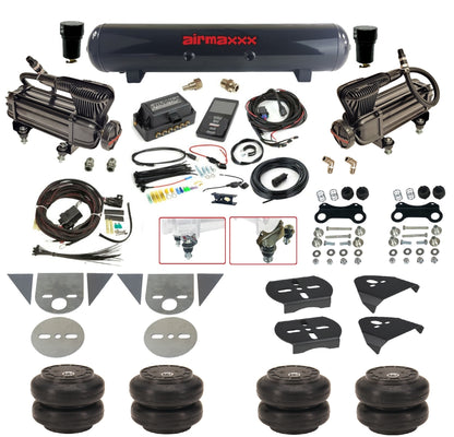 Complete 27685 Air Lift 3P Black 580 Air Suspension Kit Fits Torsion Key Import Mini Trucks