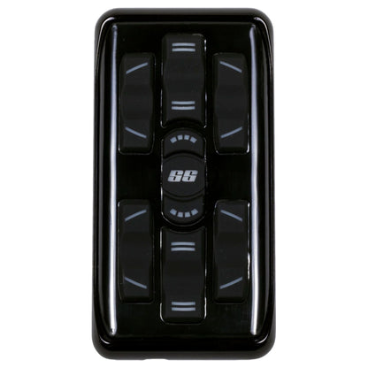 MC.2-SS billet aluminum handheld controller with LED back-lit buttons