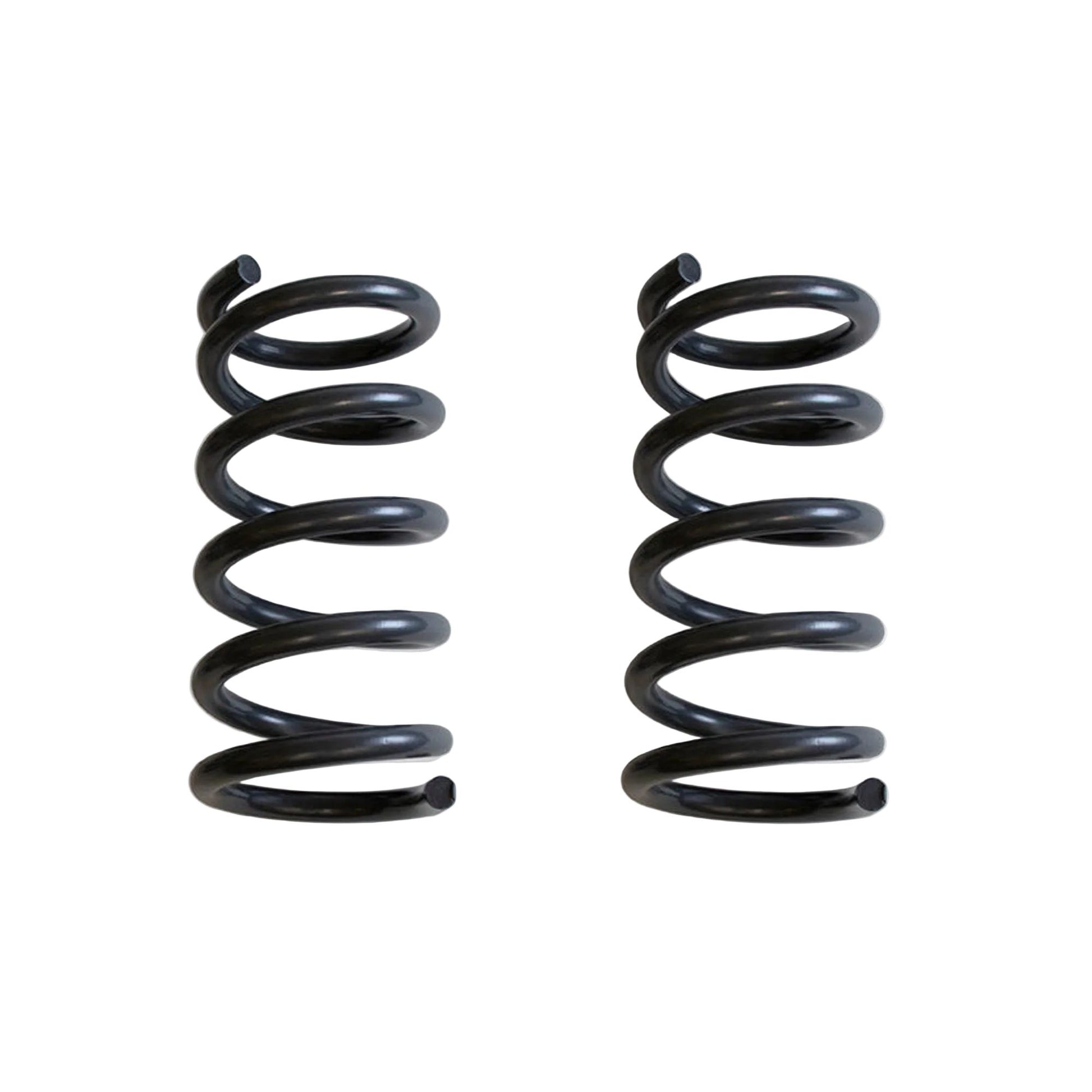 Hot wound steel lowering springs