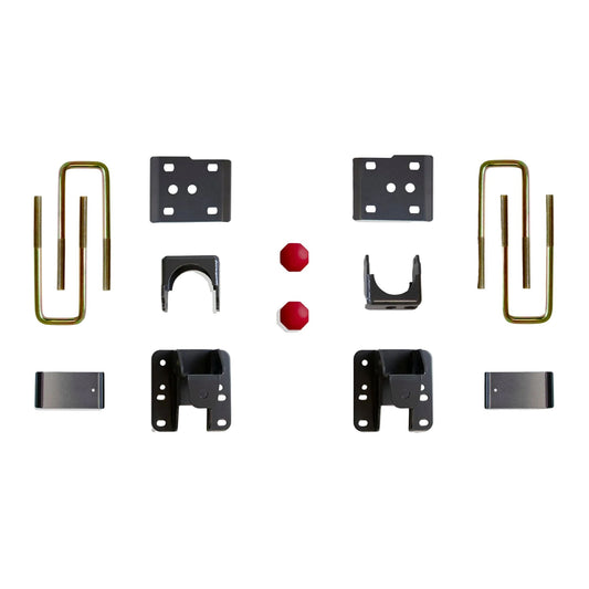 2004-2026 Ford F-150 axle lowering kit | MaxTrac F-150 6 inch rear drop suspension | F-150 flip kit with axle relocators bump stops and spring plates | MaxTrac 303160 lowered 2WD F-150 suspension