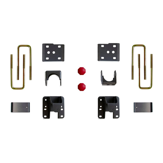 2004-2026 F-150 4WD axle flip lowering kit | MaxTrac F-150 7 inch rear drop suspension | Ford F-150 flip kit with axle relocators bump stops and spring plates | MaxTrac 303160 lowered 4WD F-150 suspension