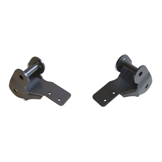 2004-2008 F-150 2WD 4WD flip kit hangers | MaxTrac front leaf spring hanger pair | Ford F-150 steel rear suspension lift brackets | MaxTrac 3031RH USA made grey powder coated hangers