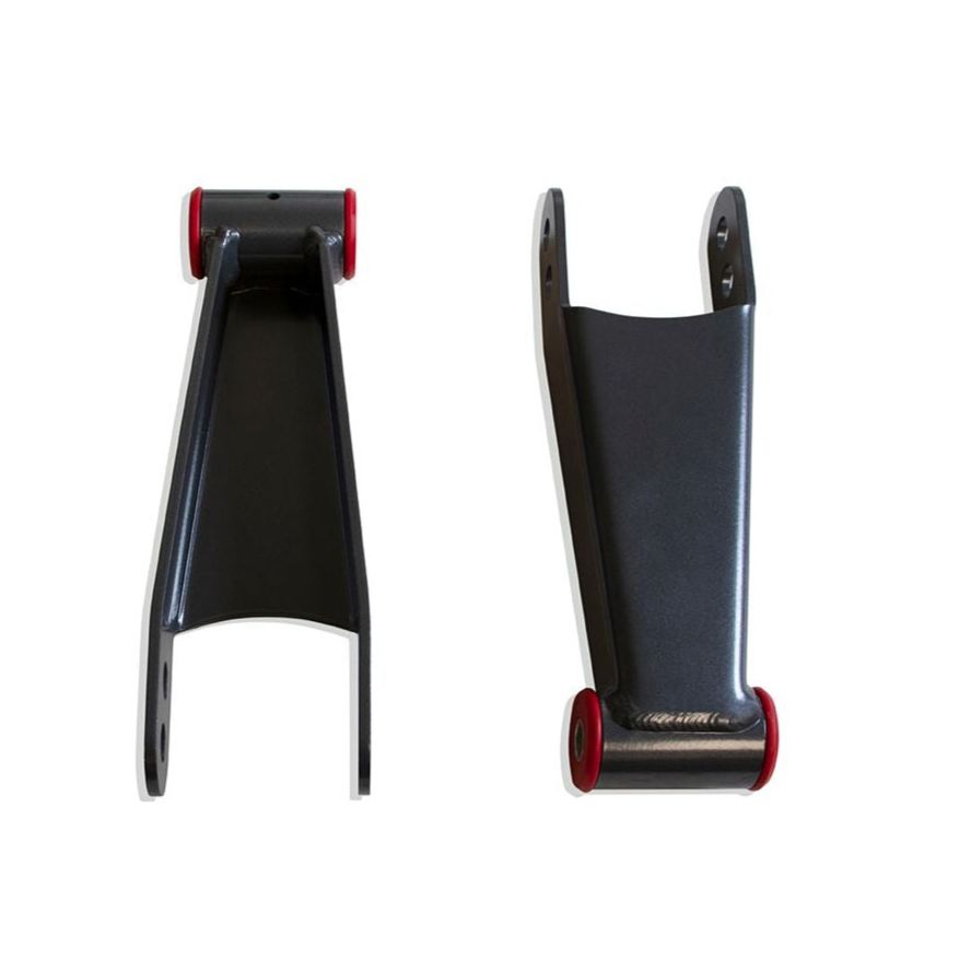 MaxTrac 410730 2"/3" Rear Drop Shackles For 2001-2010 Chevy Silverado 8 Lug Truck GMC Sierra