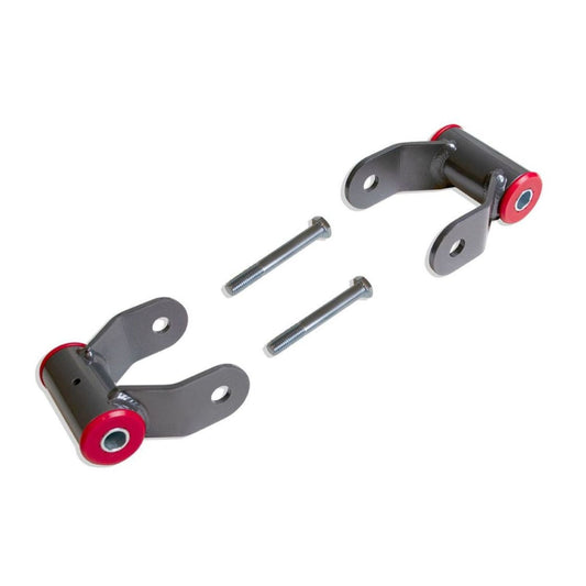 dodge ram 1500 rear drop shackles | ram truck suspension lowering kit | 1 inch rear drop hardware | urethane bushing lowering shackles