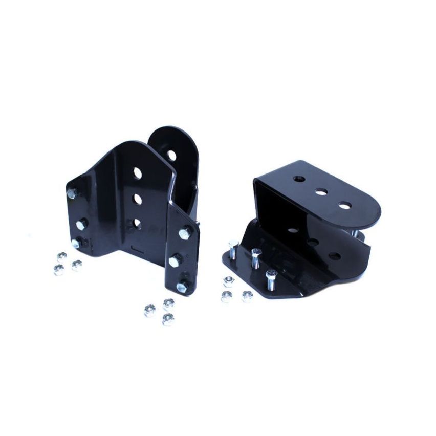 MaxTrac 423740 Rear 2"-4" Drop Hangers Fits 1999-2007 Ford F250 F350 Super Duty Truck 8 Lug