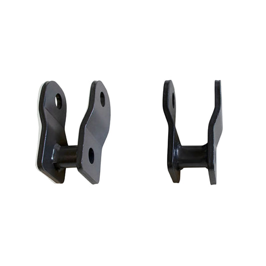 2014-2026 Ram 2500 4WD 2 inch spacer lift brackets | 2013-2026 Ram 3500 4WD front shock extensions | MaxTrac steel grey powder coated shock extenders | Ram HD 2 inch leveling kit shock extension pair