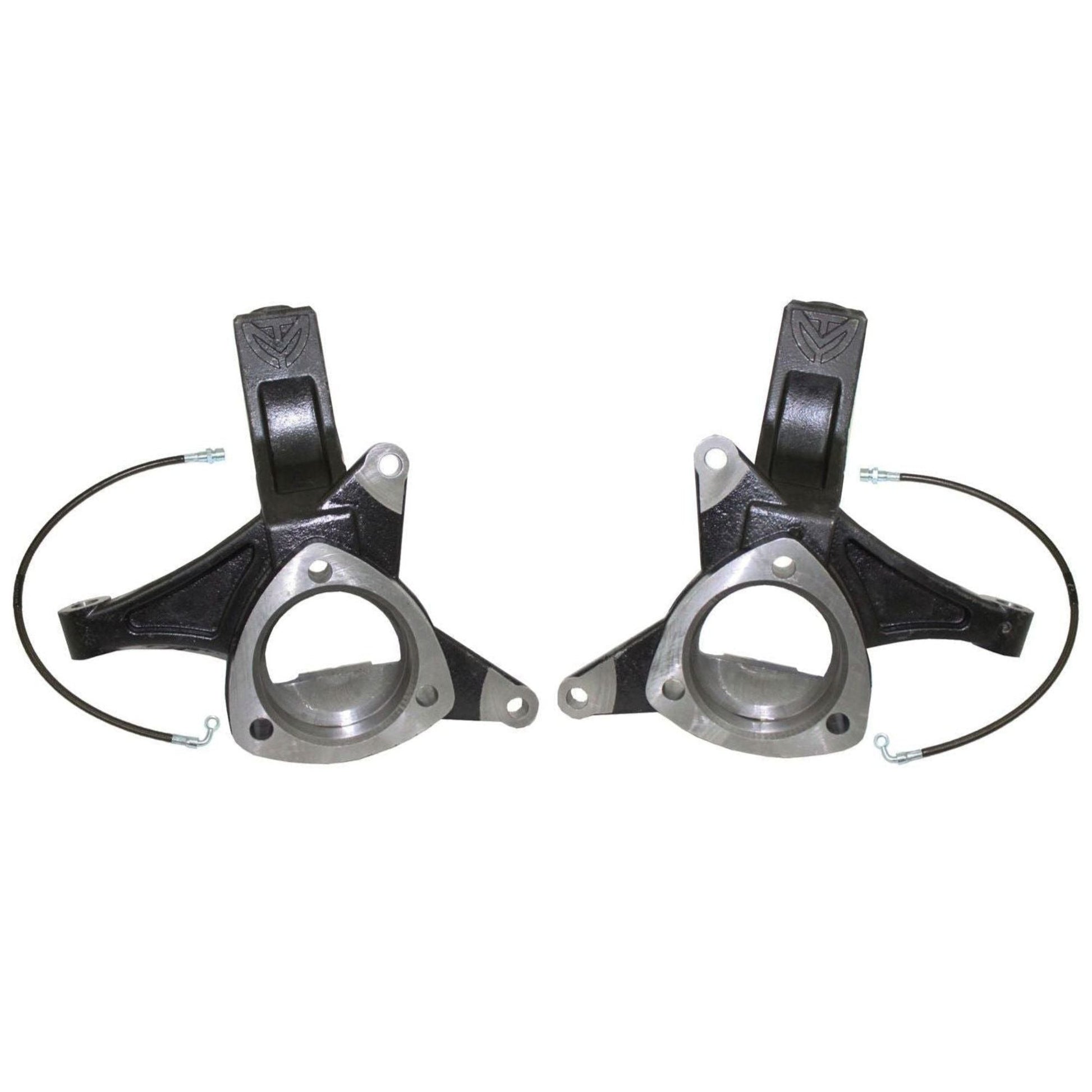 tahoe 5 inch lift spindle kit | suburban suspension lift components | yukon front lift spindles | yukon xl suspension upgrade | ductile steel spindle pair