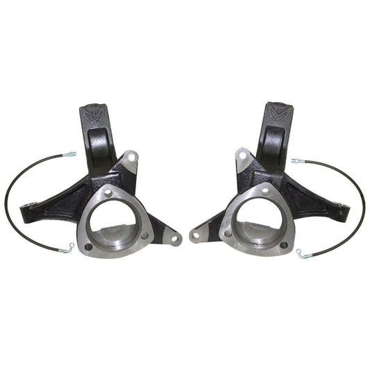 tahoe 5 inch lift spindle kit | suburban suspension lift components | yukon front lift spindles | yukon xl suspension upgrade | ductile steel spindle pair