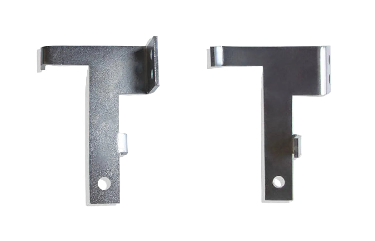 2019-2026 GM 1500 2WD front sensor brackets | MaxTrac 7019MR brackets for 701935 lift spindles | Silverado Sierra MagneRide lift spindle sensor mounts | MaxTrac clear zinc steel suspension brackets