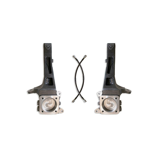 MaxTrac 706840 4 inch lift spindles for Toyota Tacoma 2WD 6-lug 2005–2023 with brake lines