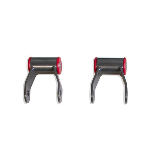 GMC Sierra 1500 1 inch rear suspension lift | Chevy Silverado rear lift shackles powder coated steel | MaxTrac rear shackle lift for 1999-2006 Sierra | Silverado 1500 rear suspension leveling shackles