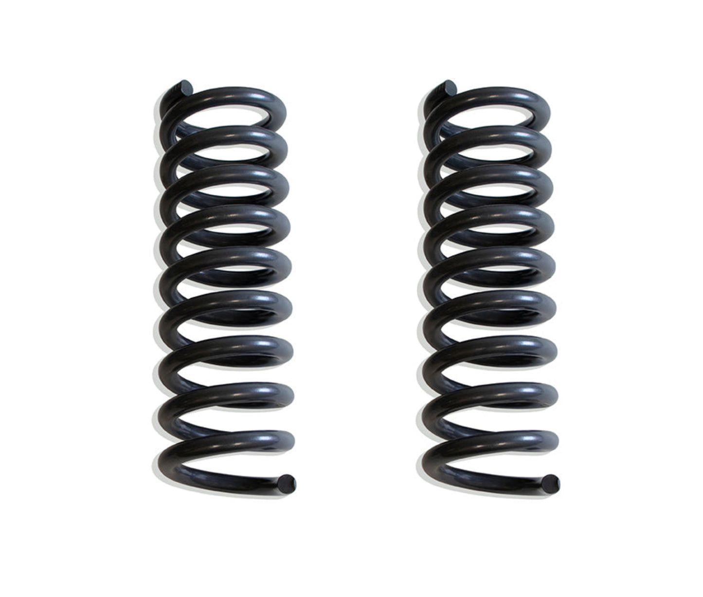 Ram 3500 diesel front lift coil springs | MaxTrac hot wound steel lift coils for Ram 4WD | 2014-2026 Ram diesel suspension lift springs | Grey powder coated Ram lift coil springs