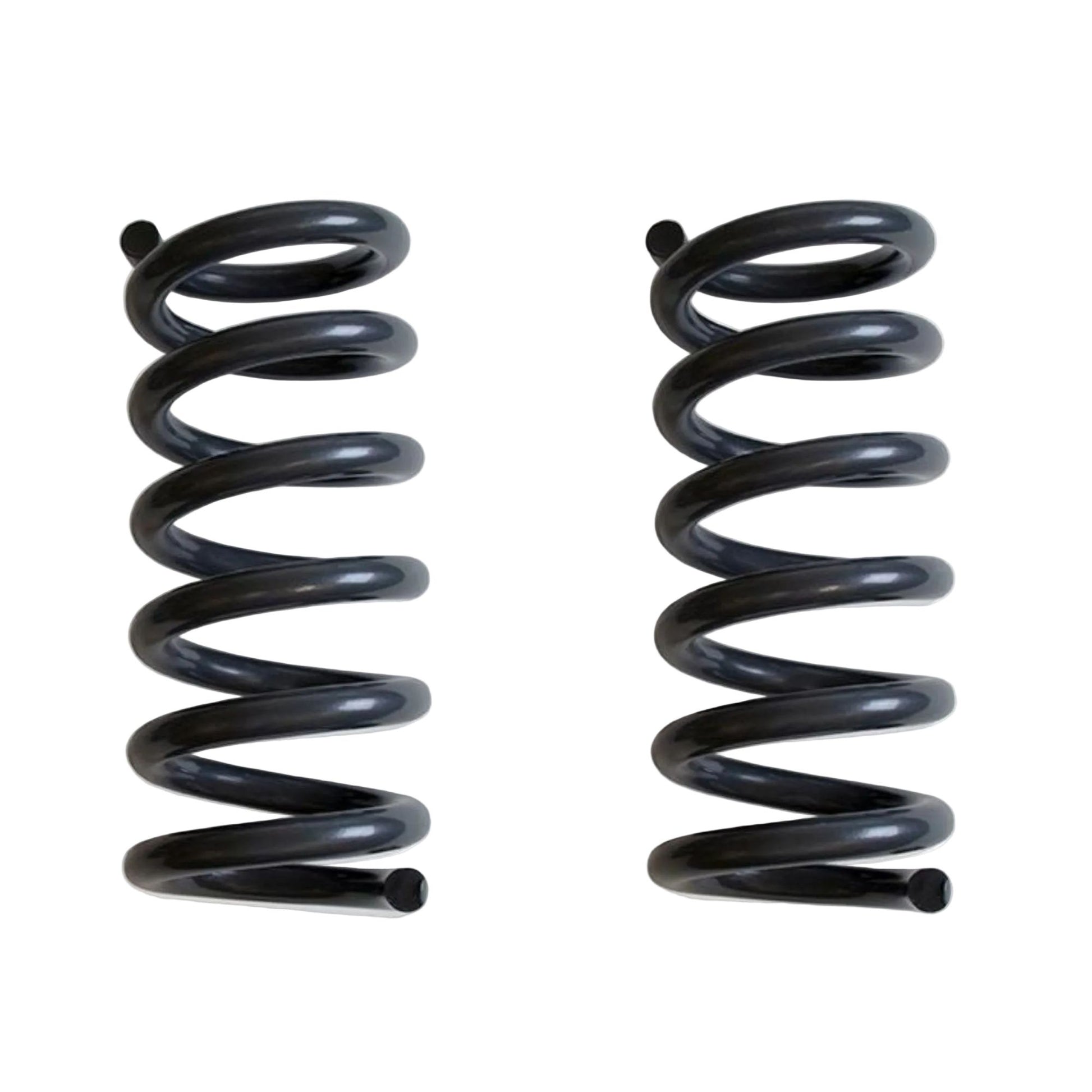 Hot wound steel lift springs MaxTrac 753020-4 2-inch front lift coil springs for 1998–2009 Ford Ranger 2WD 4-cylinder, grey powder-coated steel construction.