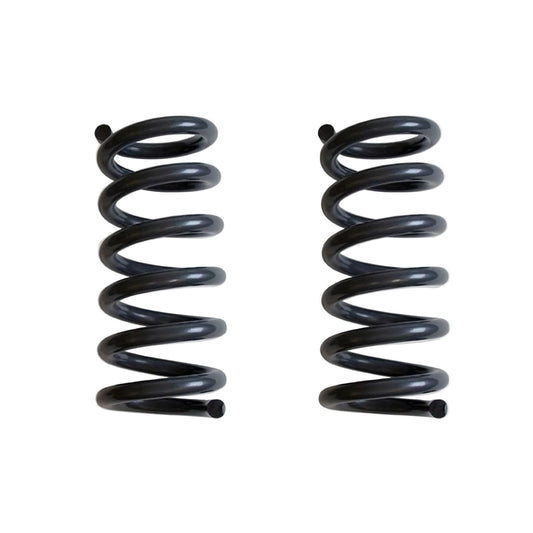 Hot wound steel lift springsMaxTrac 753520-6 2-inch front lift coil springs for 1997–2003 Ford F150 2WD V6, grey powder-coated steel construction.