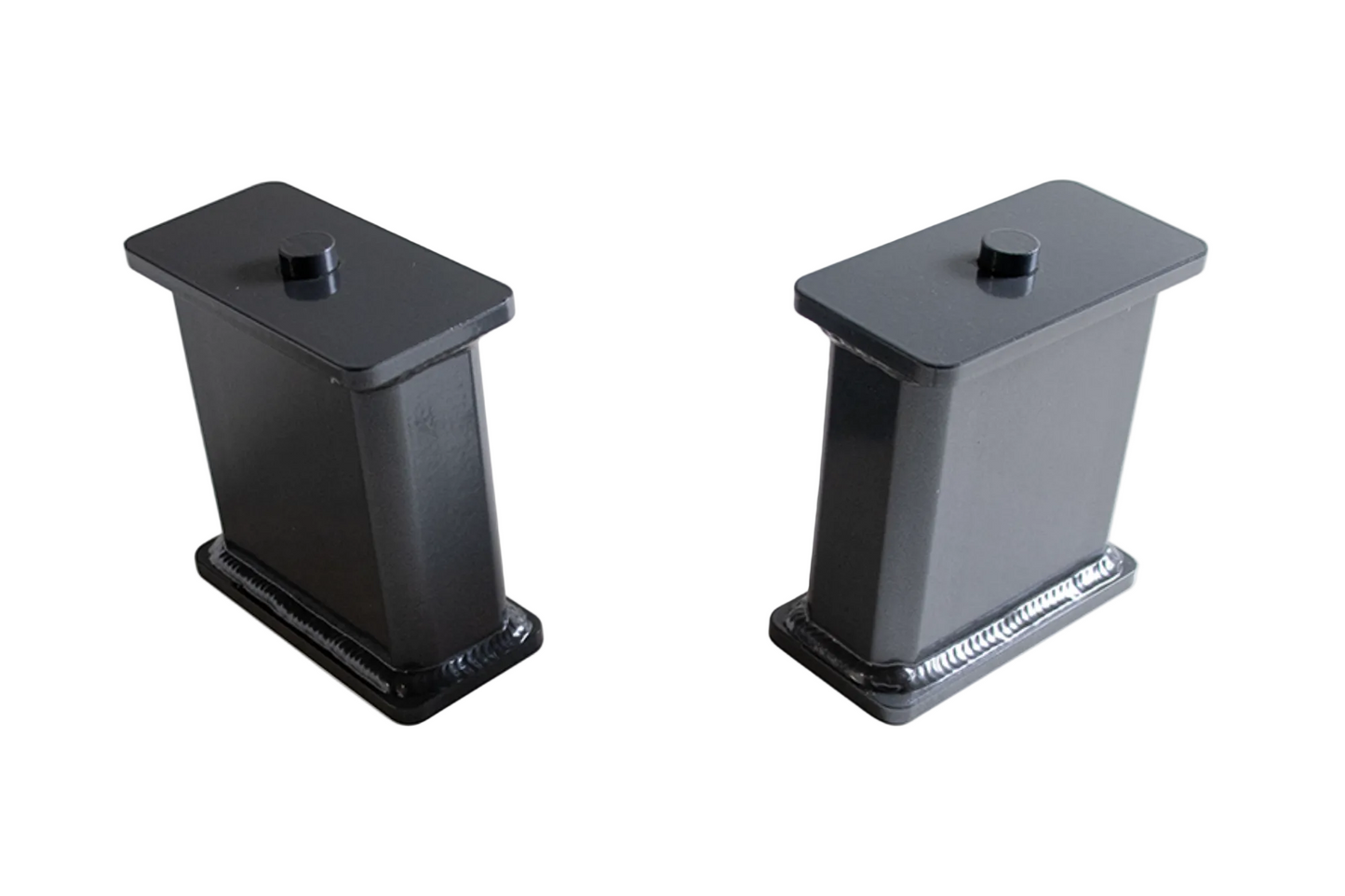 2003-2013 Ram 2500 steel lift block pair | MaxTrac Ram 2500 zero degree rear suspension blocks | 812255 USA made grey powdercoat lift blocks | MaxTrac 706199416959 Ram leaf spring lift blocks