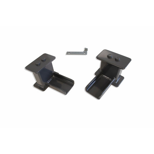 MaxTrac 813150 5-inch fabricated steel rear lift blocks for Ford F150 with grey powdercoat finish and 5° taper.