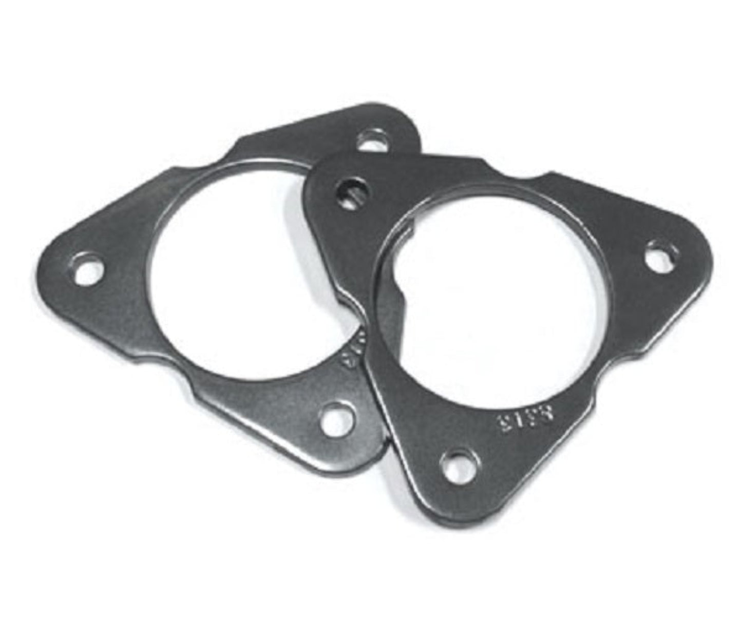 Silverado Sierra lift spacer plates | GM SUV front leveling spacers | MaxTrac steel strut spacer plates grey powder coat | Front lift spacers for Silverado Tahoe Yukon