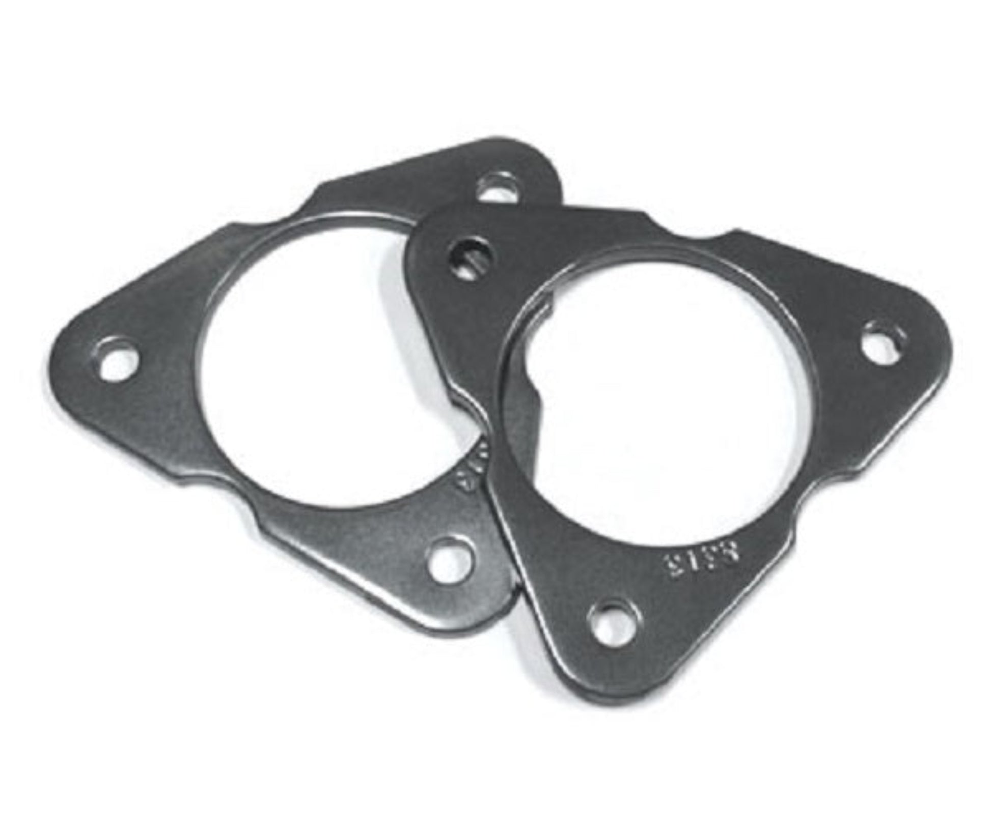 Silverado Sierra lift spacer plates | GM SUV front leveling spacers | MaxTrac steel strut spacer plates grey powder coat | Front lift spacers for Silverado Tahoe Yukon