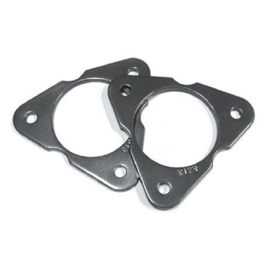 Silverado Sierra lift spacer plates | GM SUV front leveling spacers | MaxTrac steel strut spacer plates grey powder coat | Front lift spacers for Silverado Tahoe Yukon