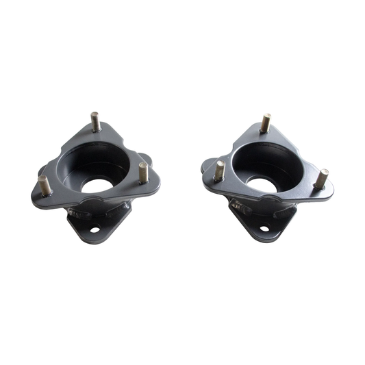 2019-2026 GM 1500 front leveling spacer kit | MaxTrac 831930 steel grey powder coated lift spacers | Silverado Sierra 3 inch strut spacers for up to 33 inch tires | MaxTrac 831930 with 8319MR Adaptive Ride sensor brackets