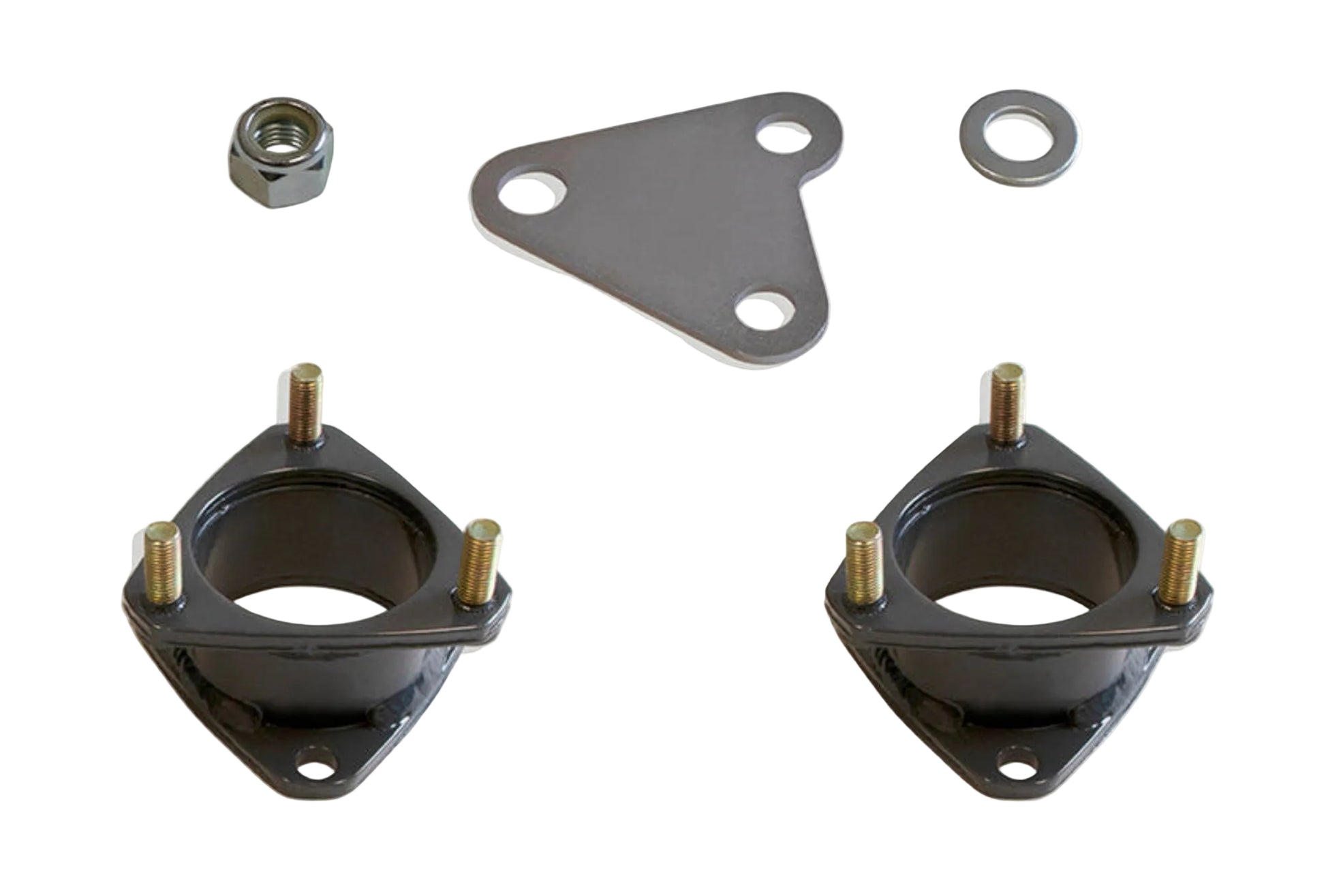 2019-2023 Ranger 4WD front leveling kit | MaxTrac Ranger strut spacers with differential drop | Ford Ranger 4WD steel front lift spacer set | MaxTrac 833825-4 leveling kit for up to 31 inch tires