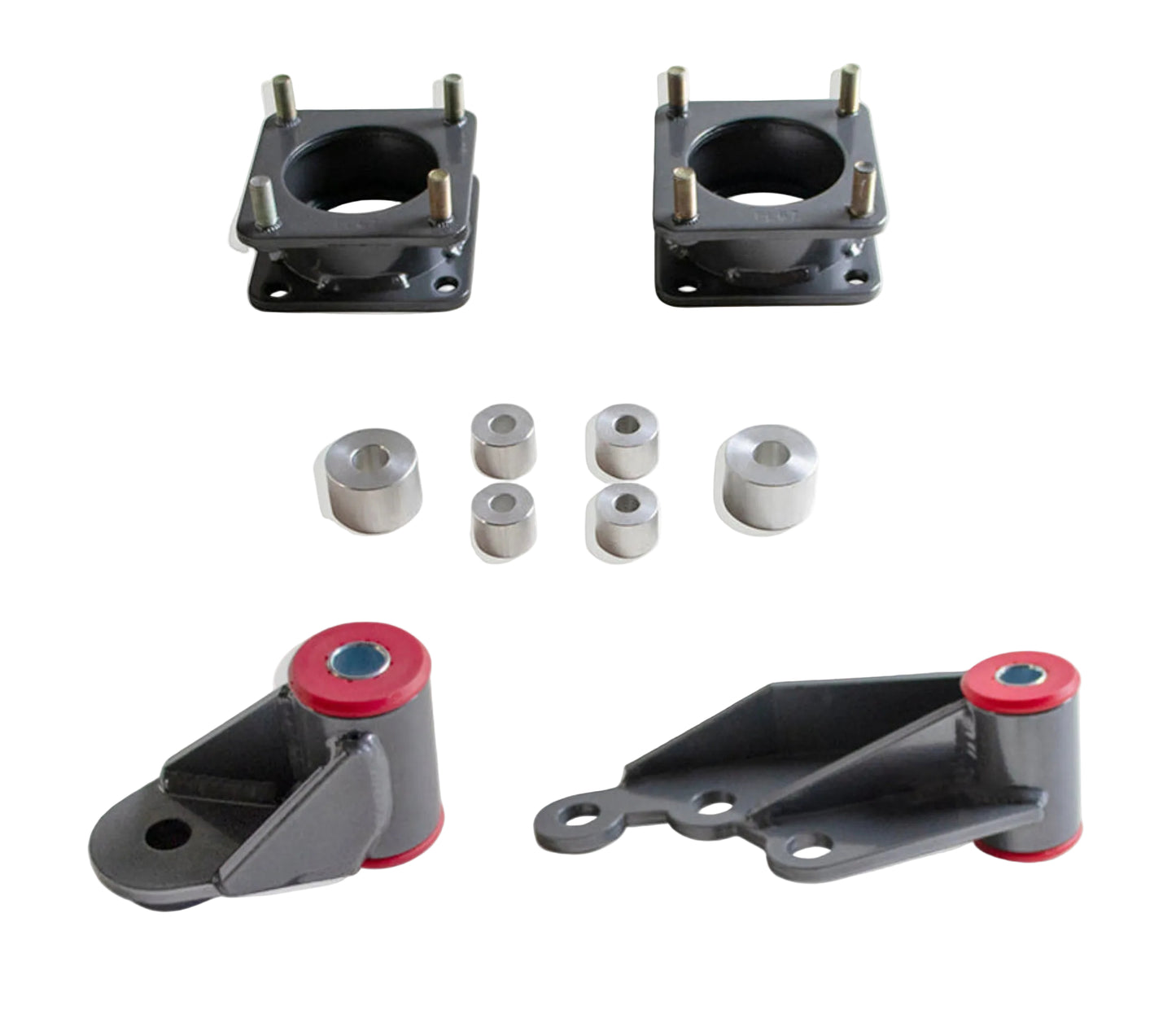 2022-2026 Tundra 4WD front leveling kit | MaxTrac Tundra 4WD differential drop lift spacers | Toyota Tundra 3 inch front lift for up to 34 inch tires | MaxTrac 836030-4 USA made steel strut spacer kit