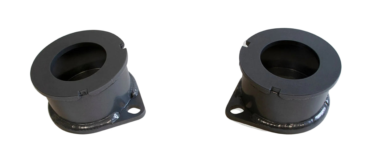 2020-2026 Jeep Gladiator JT front lift spacers | MaxTrac Gladiator steel front coil spacer leveling kit | Jeep Gladiator 2.5 front lift for up to 35 inch tires | MaxTrac 839725F grey powder coated steel spacers | Gladiator front spacers with MP889921 complete kit option