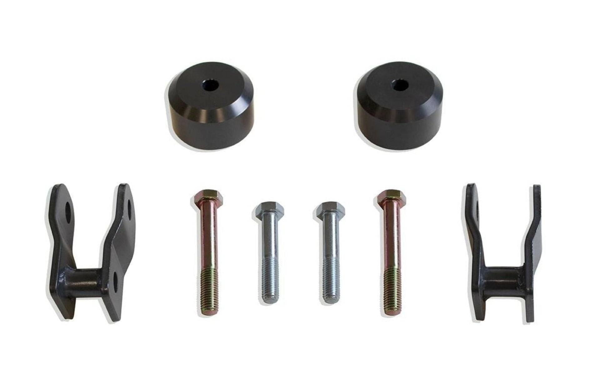 Black anodized leveling kit | Super Duty suspension upgrade | MaxTrac coil bucket spacers | Ford truck lift kit