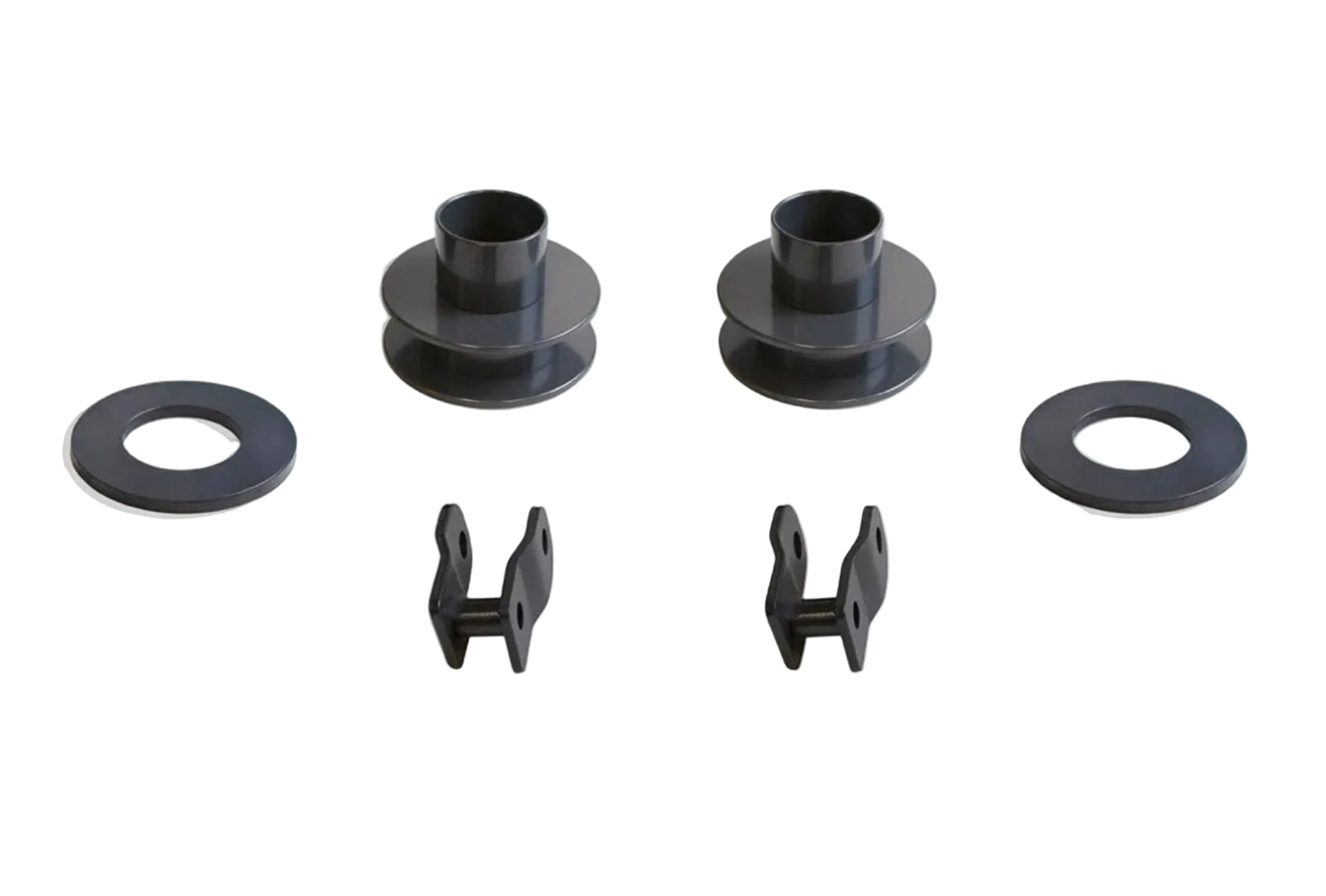 MaxTrac 883725 2.5 inch front coil spacers with shock extenders for 2005-2026 Ford F250 F350 Super Duty