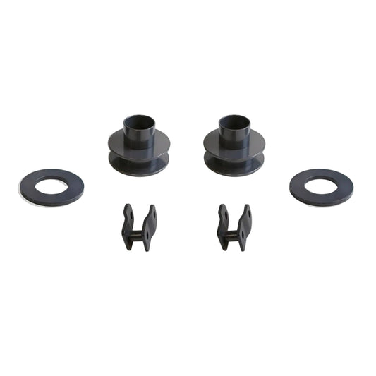 MaxTrac 883725 2.5 inch front coil spacers with shock extenders for 2005-2026 Ford F250 F350 Super Duty