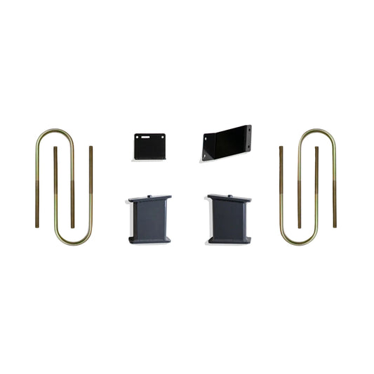 2025-2026 GM 1500 Box 5 of 5 lift components | MaxTrac 5 inch rear blocks U-bolts and brake line brackets | Silverado Sierra 7 to 8 inch front lift rear box | MaxTrac 900250 GM 1500 high lift suspension components