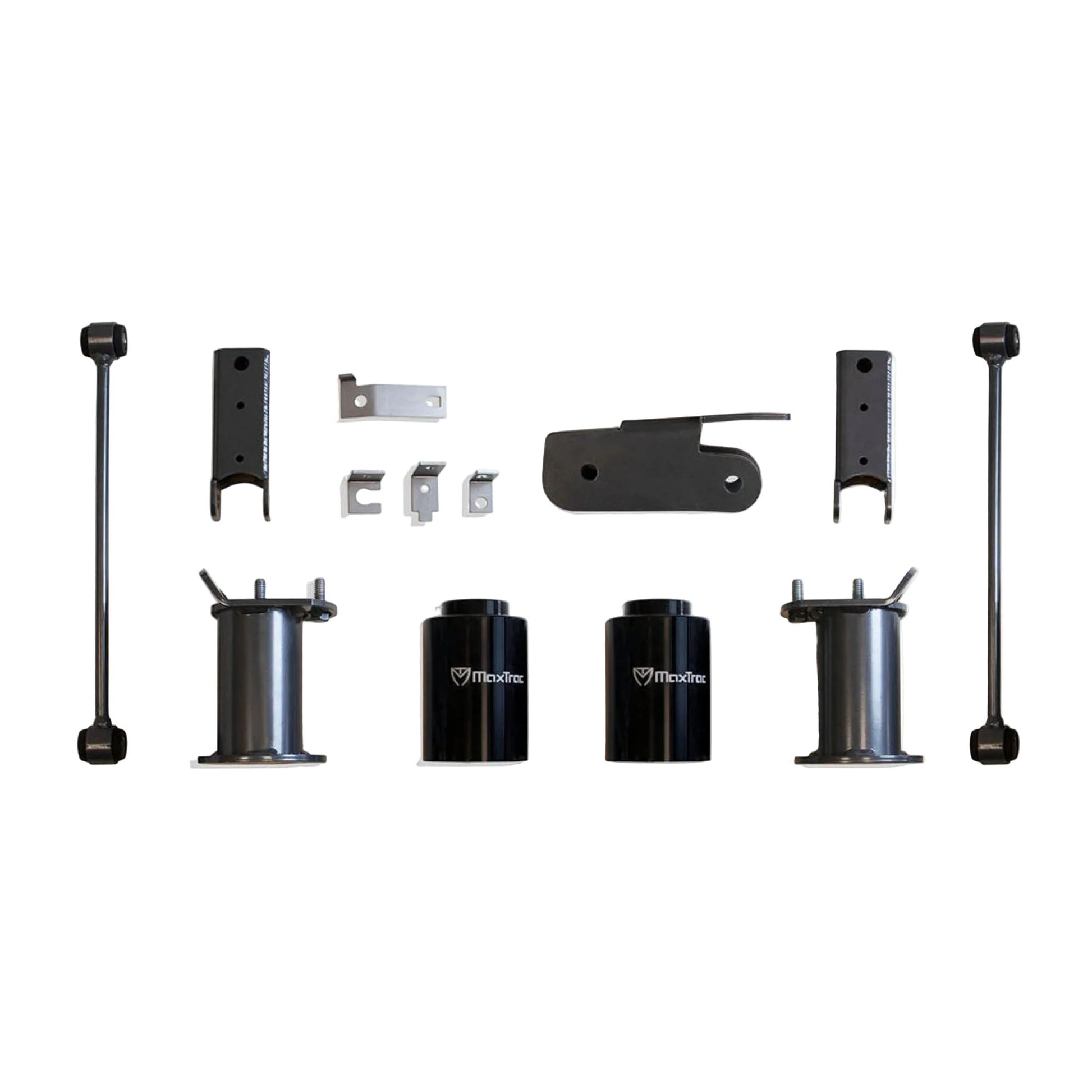 2007-2020 Tahoe Suburban rear coil spacers | Yukon Yukon XL track bar bracket and sway bar end links | MaxTrac rear shock extenders for 7 to 7.5 inch lift | GM SUV 2WD 4WD rear suspension lift components