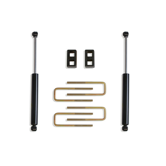 Rear lift blocks with MaxTrac shocks | Completes MaxTrac 701935 lift kit | Suspension upgrade | Black powder coated