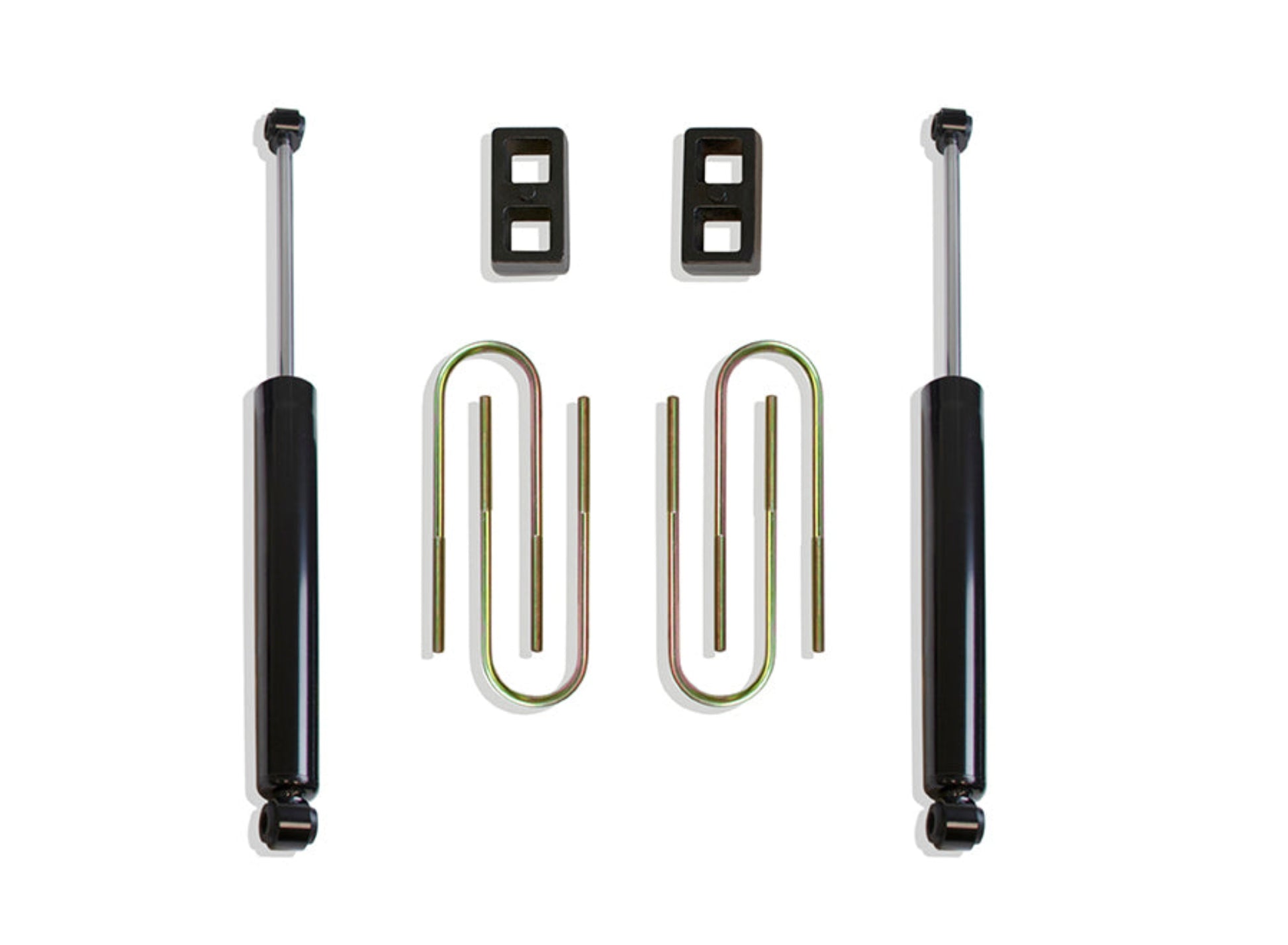 Rear lift blocks and U-bolts | MaxTrac 2650LL-4 rear shocks | Completes 4.5 inch lift | Suspension upgrade