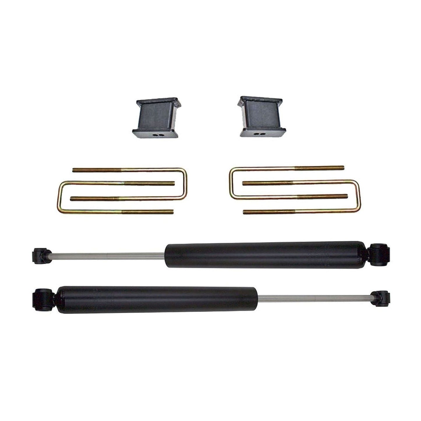 4 inch lift blocks and U-bolts | MaxTrac 2900LL-4 rear shocks | Completes 7 inch lift | Suspension upgrade