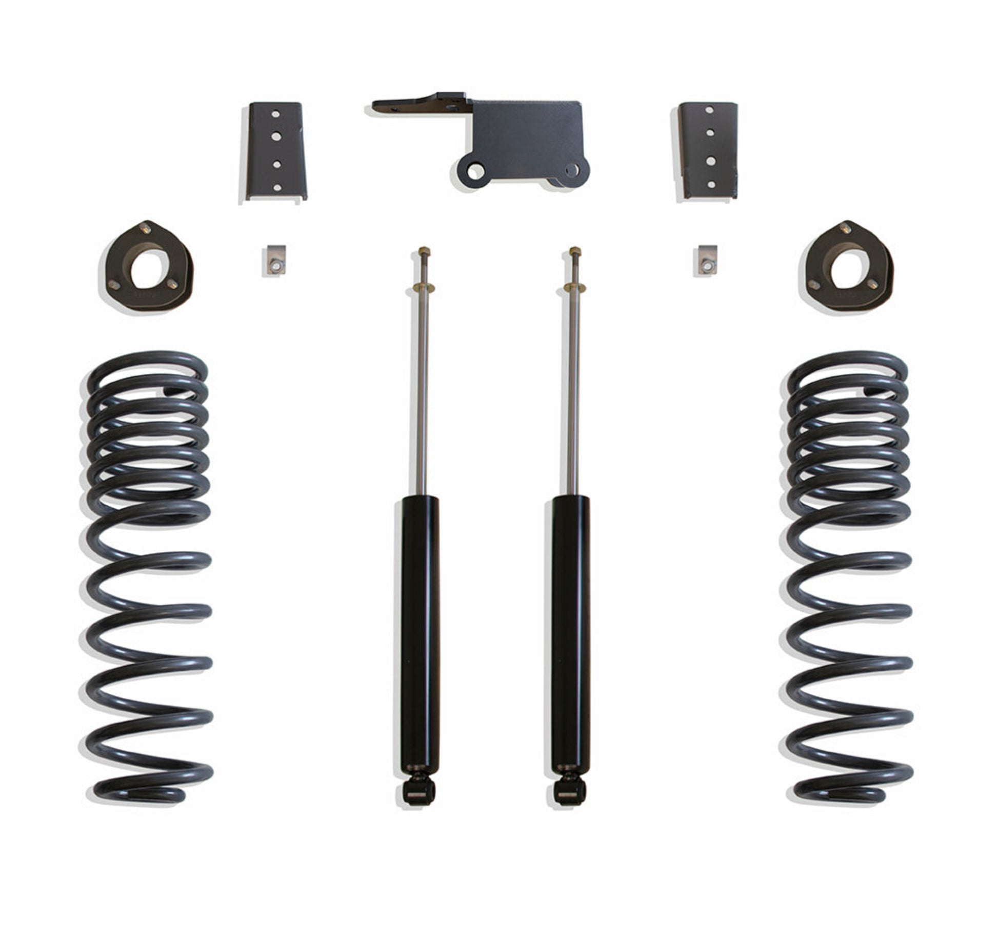 Front strut spacers rear lift coils track bar bracket sway bar brackets and MaxTrac shocks | Completes 7 inch lift