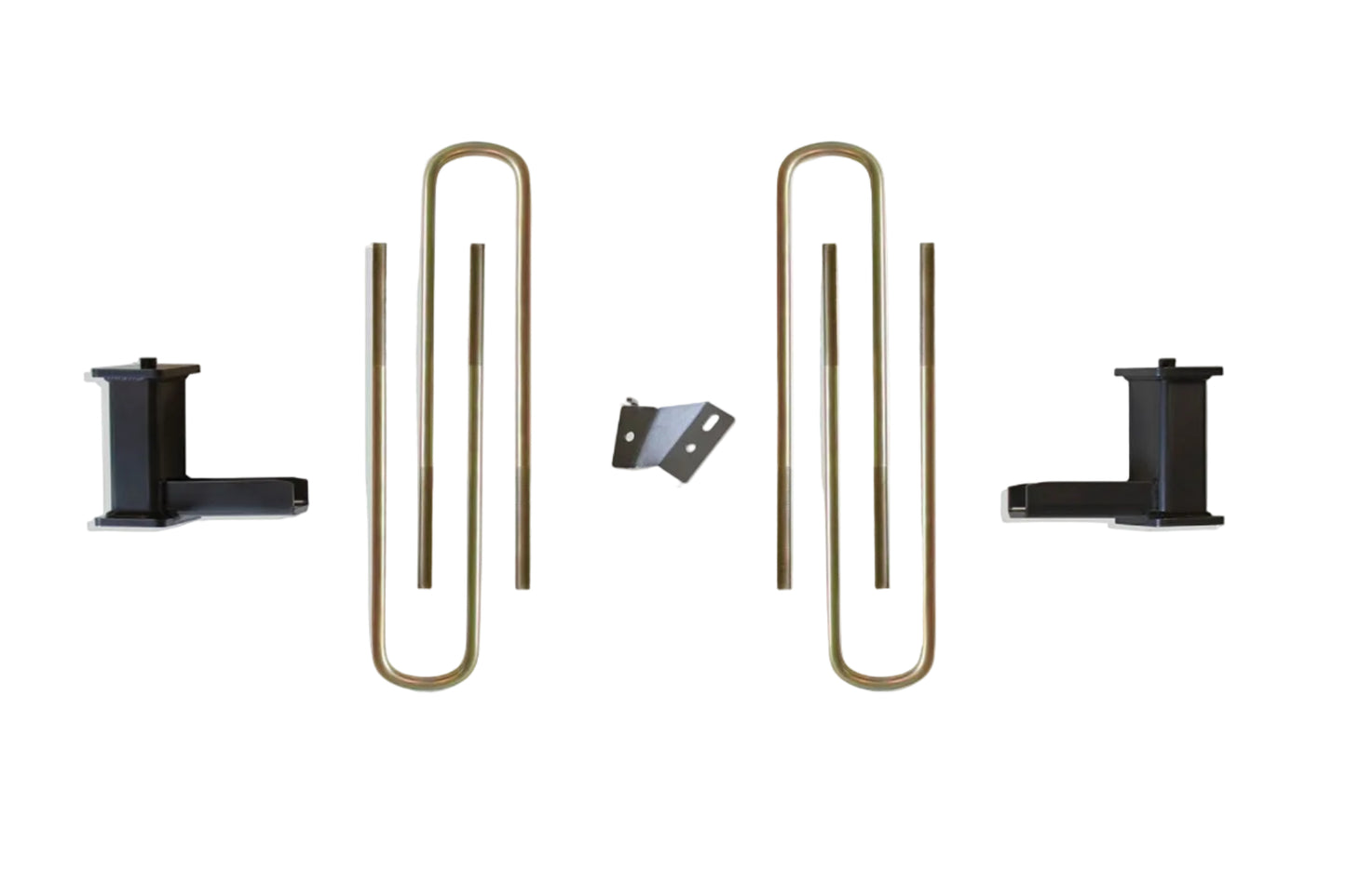 8 inch steel lift blocks with heavy duty U-bolts | Super Duty rear suspension lift