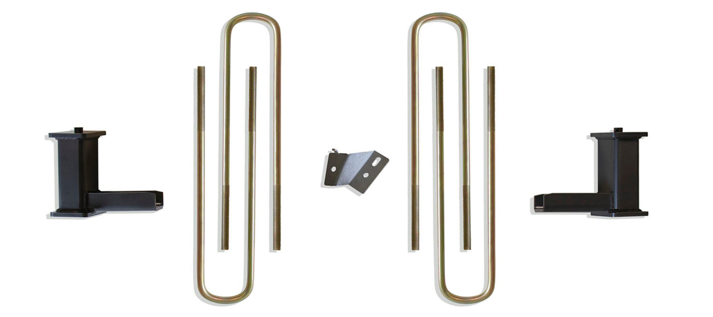 8 inch steel lift blocks with heavy duty U-bolts | Super Duty rear suspension lift