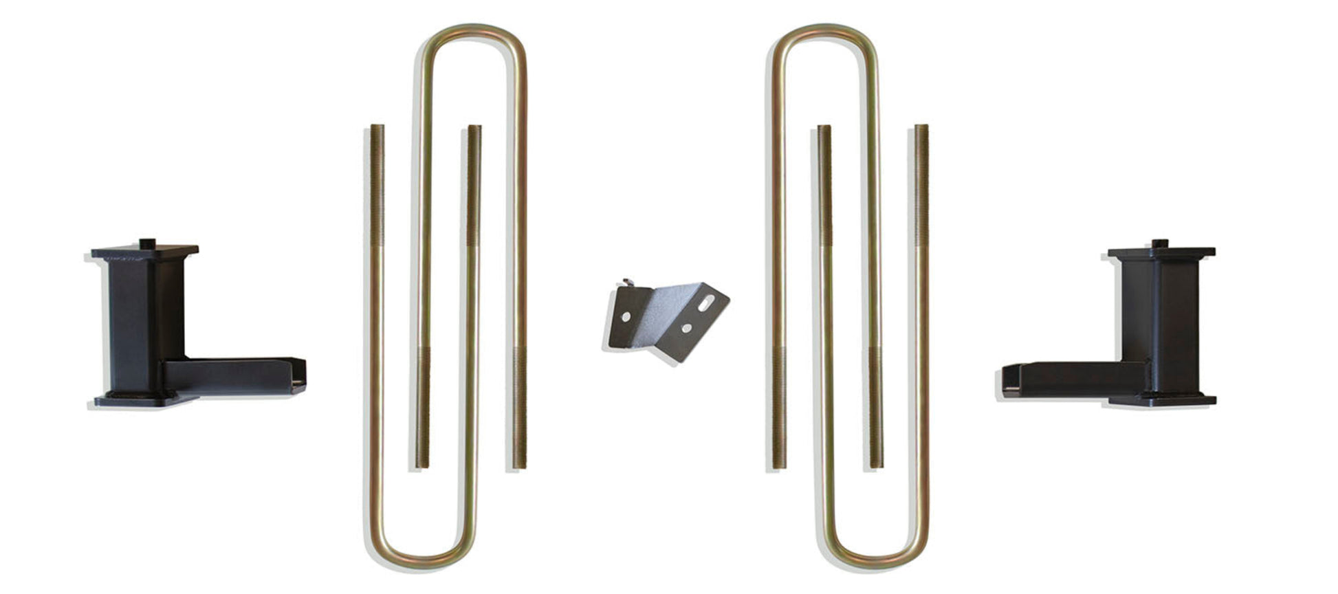 8 inch steel lift blocks with heavy duty U-bolts | Super Duty rear suspension lift