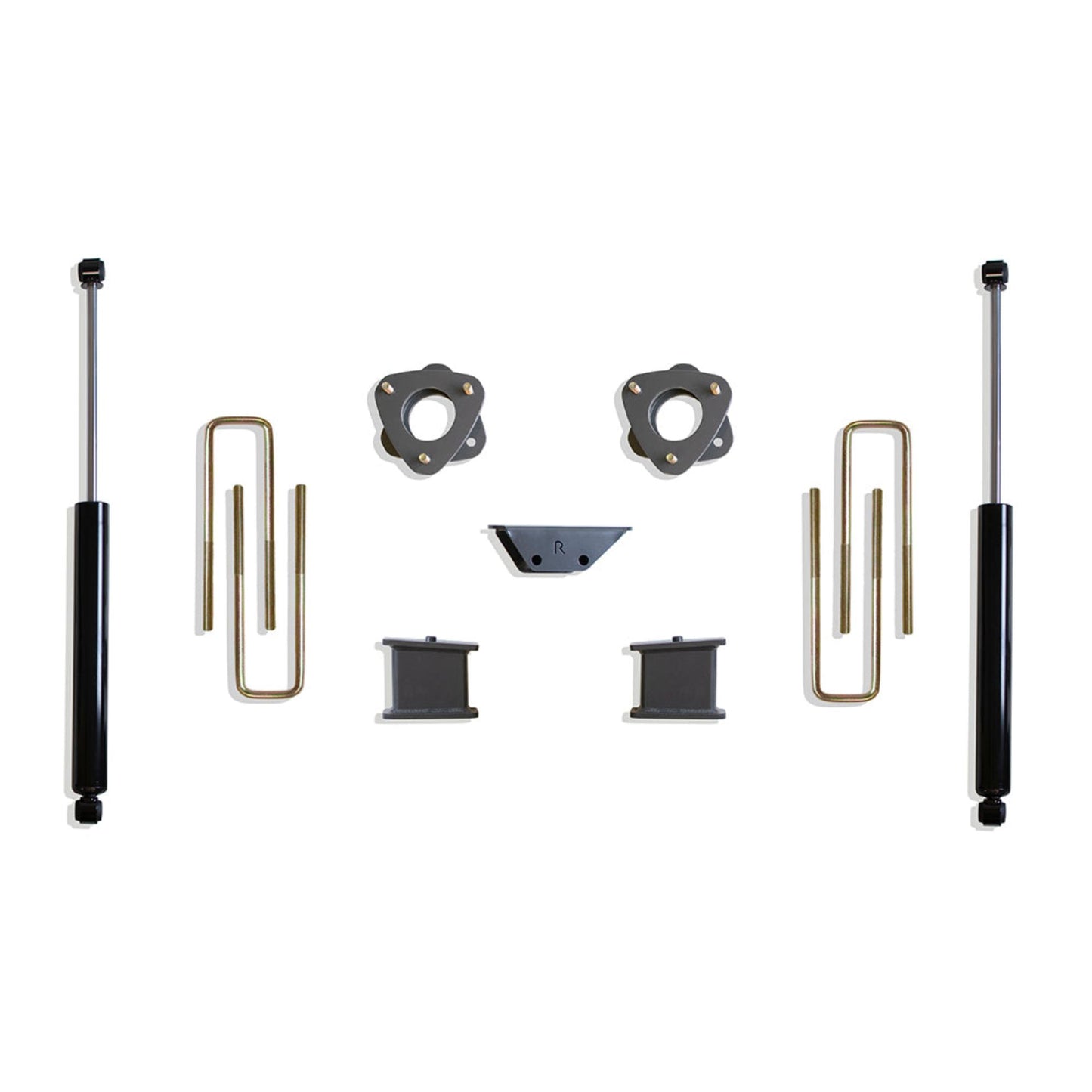 Carrier bearing drop rear lift blocks and MaxTrac rear shocks | Completes 6.5 inch lift