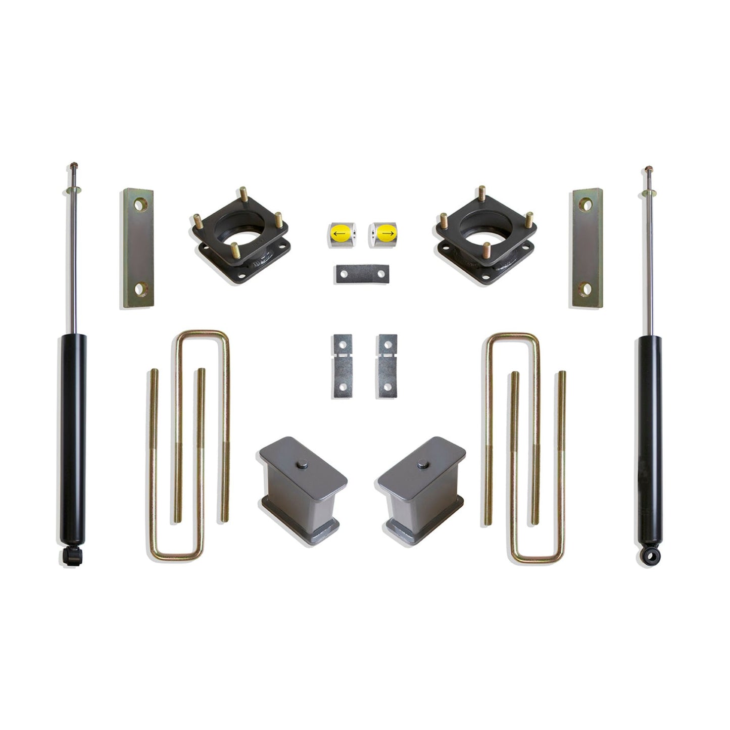 Carrier bearing spacer rear brake line brackets and MaxTrac rear shocks | Completes 6 inch lift