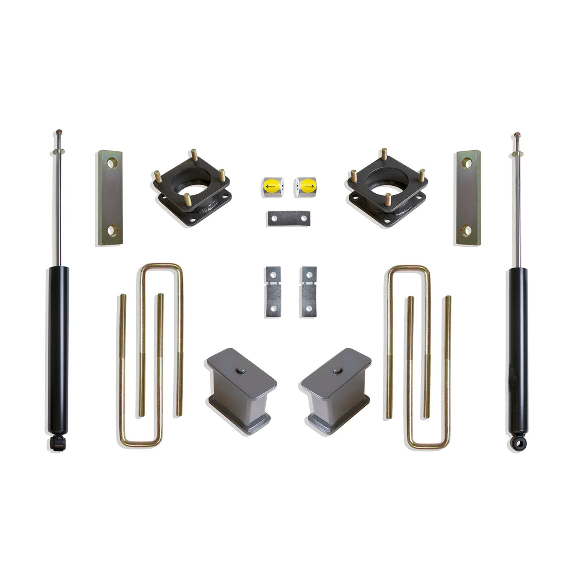 Carrier bearing spacer rear brake line brackets and MaxTrac rear shocks | Completes 6 inch lift