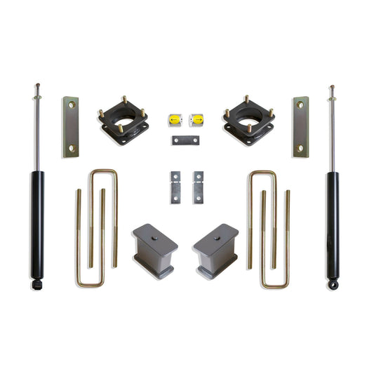 Carrier bearing spacer rear brake line brackets and MaxTrac rear shocks | Completes 6 inch lift