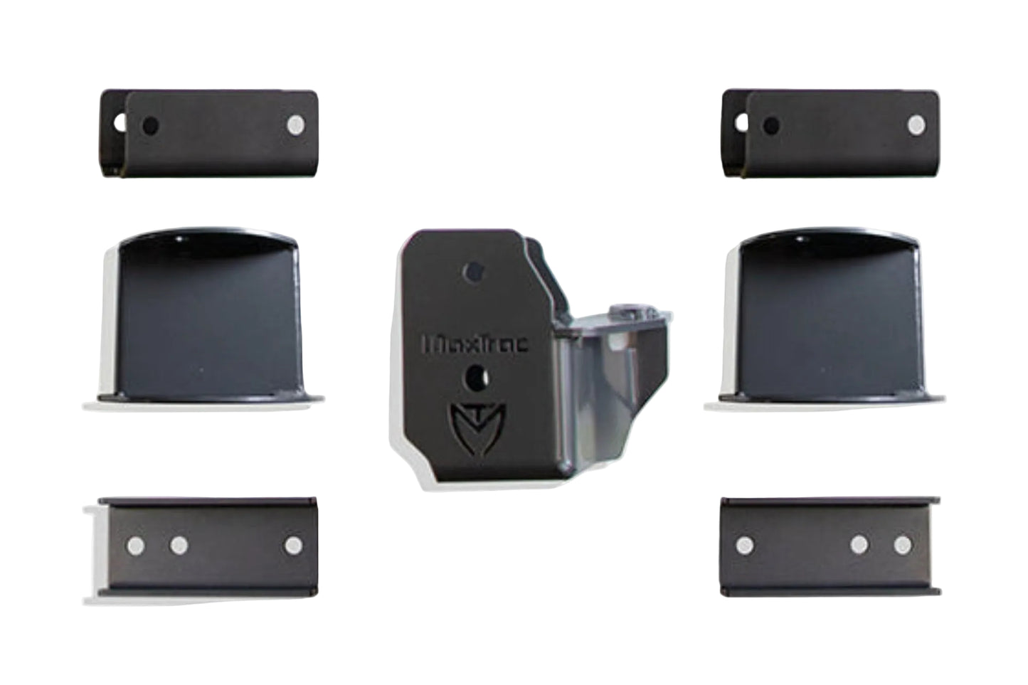 2014-2026 Ram 2500 4WD factory air suspension spacers | Ram 2500 rear lift with track bar bracket and sway bar extensions | MaxTrac 8 inch lift rear Air Ride box kit | Ram 2500 suspention air spacer trakbar kit