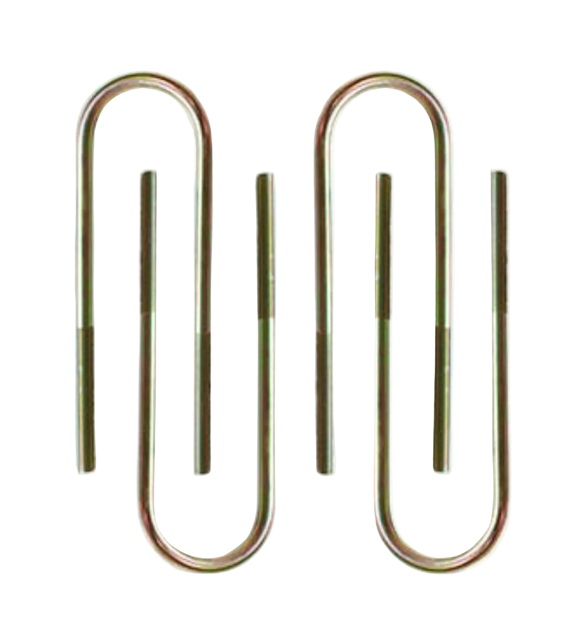 2025-2026 Silverado Sierra rear U-bolt set | MaxTrac 16 x 2.625 x 9/16 inch U-bolts | GM 1500 U-bolts for 6 to 7 inch lift blocks | MaxTrac 910216 USA made gold zinc steel U-bolts