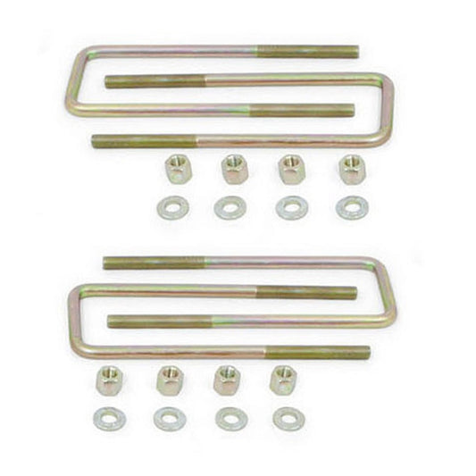 11 x 3.125 x 9/16 gold zinc U-bolts for 3-4 inch lift blocks