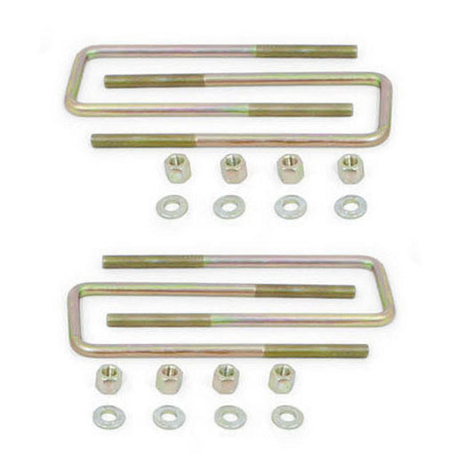 12.5 x 3.125 x 9/16 gold zinc U-bolts for 5 inch lift blocks